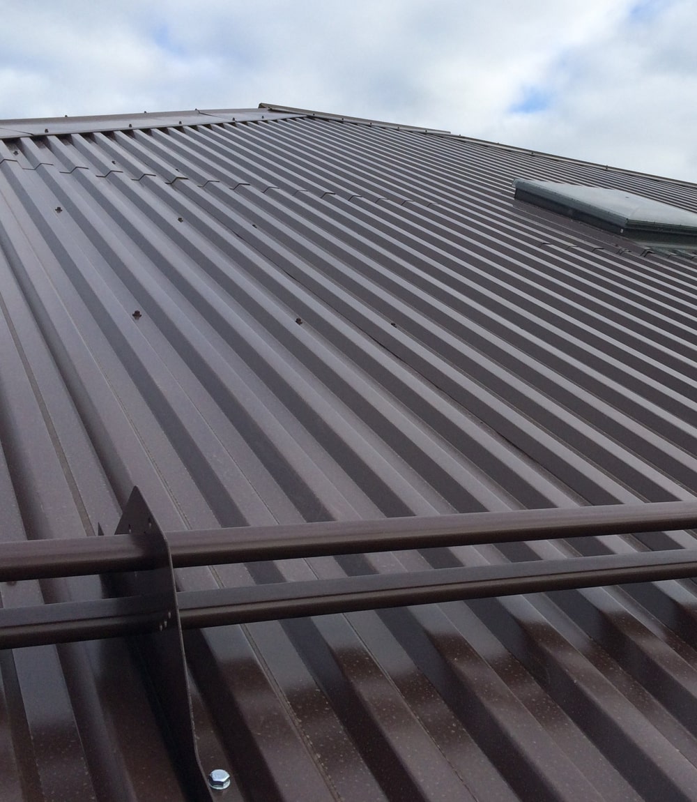 Кровля из профнастила Н90, пример объекта 1